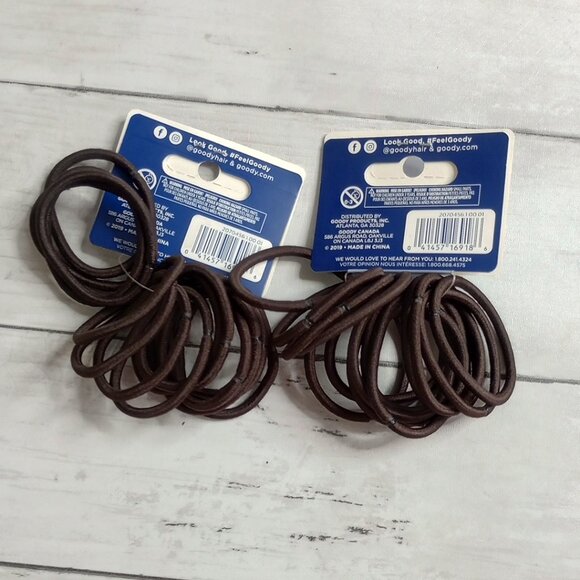 Goody Ponytail Hair Ties Ouchless Elastics Holders Brown Economy Pack Lot - Picture 5 of 7